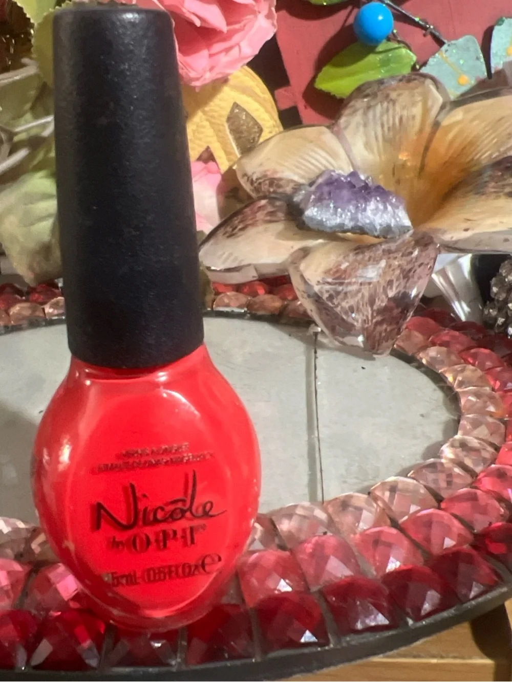 OPI Nicole by OPI “Please red-cycle in 407 in apple red